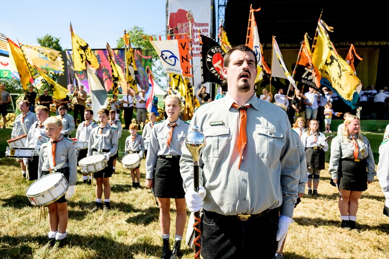 Nationalistische jeugd op IJzerwake in Diksmuide