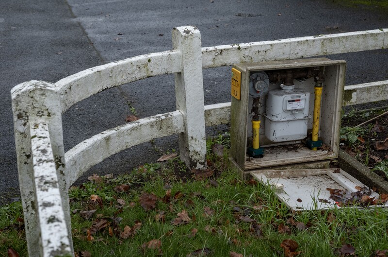 Elektriciteitsmeter kast openbare weg