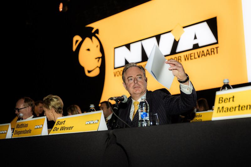 N-VA-voorzitter en federaal formateur Bart De Wever (N-VA)
