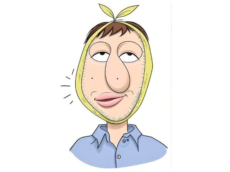 man met tandpijn en zakdoek om het hoofd