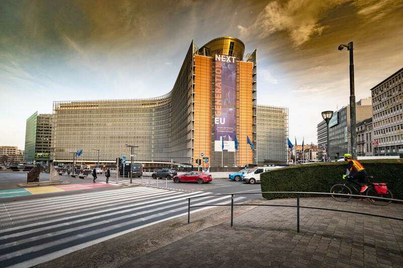 Berlaymontgebouw Europese Unie zonsondergang