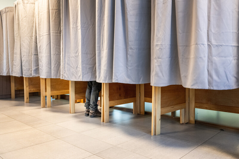  Ledeberg. Sfeerbeelden van de gemeenteraadsverkiezingen 2024. 