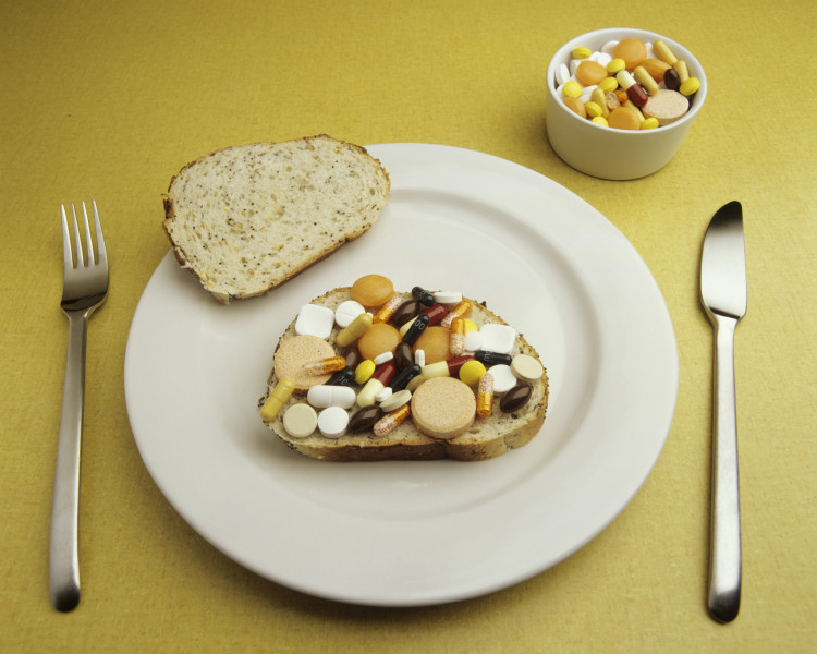 Boterham vol vitaminesupplementen