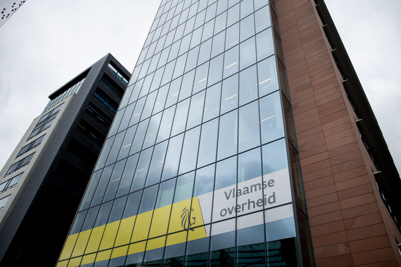 Het Anna Bijnsgebouw in Antwerpen van de Vlaamse Overheid