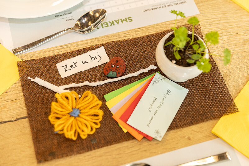 20250403 Merelbeke België: Sociaal restaurant "Zet u bij" de Merelaar.