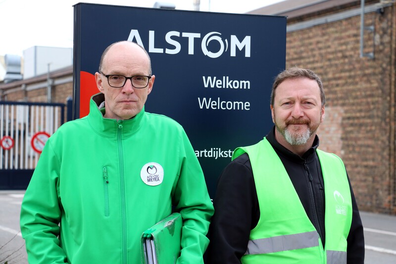 Christoph Flokman en Tomas Devos van Alstom, Brugge
