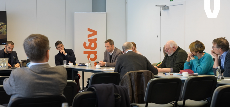 partijbestuur van CD&V ontvangt delegatie ACV