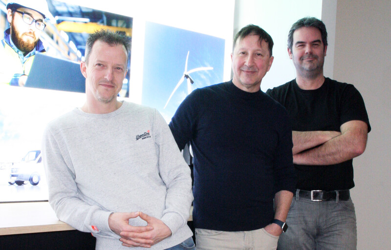 v.l.n.r. Benny, Guido & Frederik: ‘Het dagelijks syndicale werk springt het meest in het oog maar achter de schermen wordt minstens even hard gewerkt.’