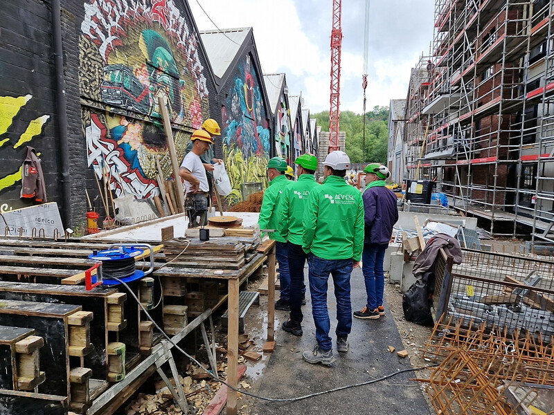 ACVBIE bezoekt bouwvakkers